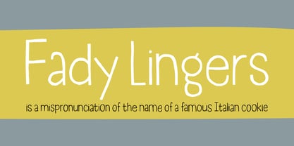 Fady Lingers Font Poster 3