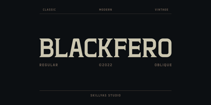 SS Blackfero Font Poster 1