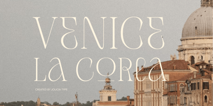 Venice La Corla Font Poster 1