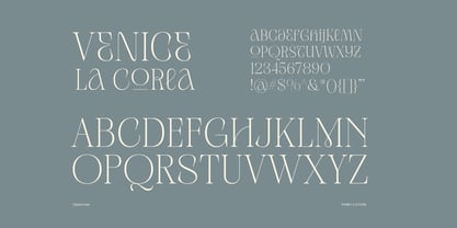 Venice La Corla Font Poster 8