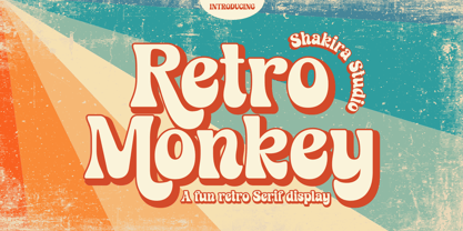 Retro Monkey Font Poster 1