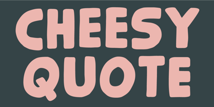 Cheesy Quote Font Poster 1