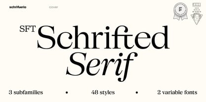 SFT Schrifted Serif Font Poster 1