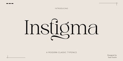 Instigma Font Poster 1