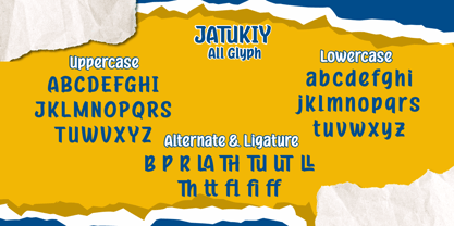 Jatukiy Font Poster 8