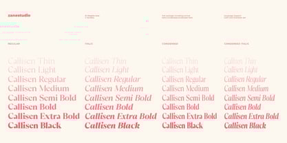 Callisen Font Poster 2