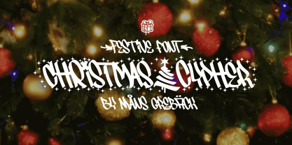 Christmas Cypher Font Poster 1