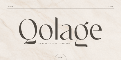 Qolage Font Poster 1