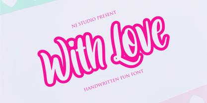 With Love Font Poster 1