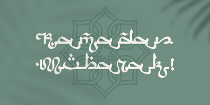Arabic Script Fuente Póster 11