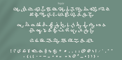 Arabic Script Fuente Póster 4