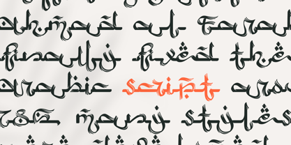 Arabic Script Fuente Póster 10