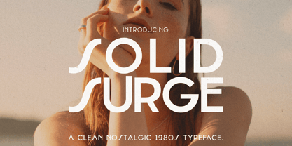 Solid Surge Font Poster 1