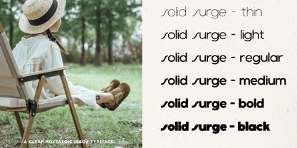 Solid Surge Font Poster 12