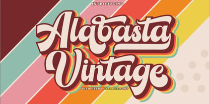 Alabasta Vintage Font Poster 1