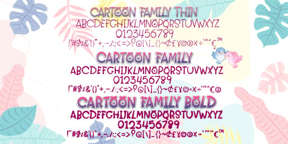 Cartoon Family Font Poster 7