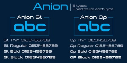 Anion Font Poster 4