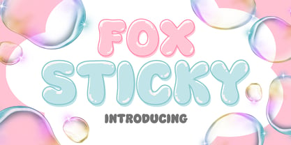 Fox Sticky Font Poster 1