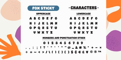 Fox Sticky Font Poster 8