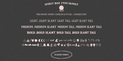 Spirit Box Font Poster 15