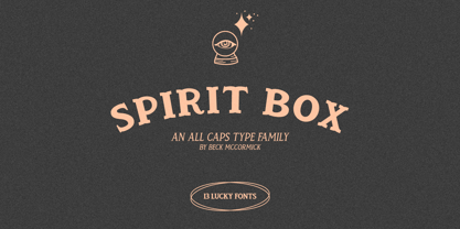Spirit Box Font Poster 1