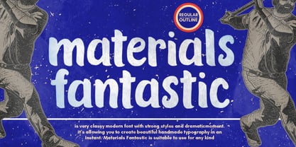 Materials Fantastic Font Poster 1