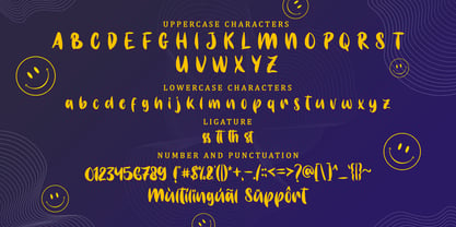 Smile Yellow Font Poster 7