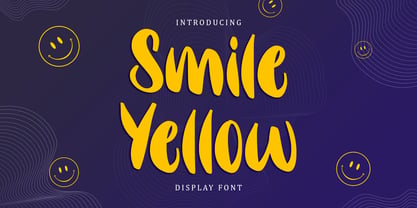 Smile Yellow Font Poster 1