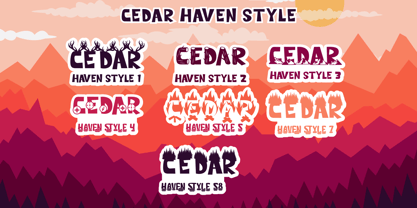 Cedar Heaven Font Poster 10