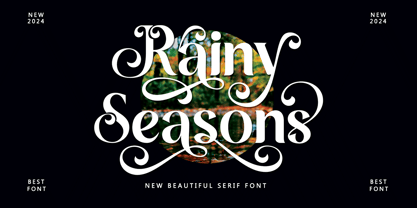 Rainy Season Font Poster 1