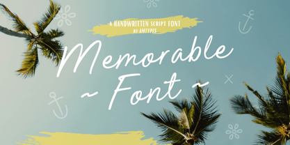 Memorable Font Poster 1