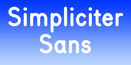 Simpliciter Sans Police Poster 1
