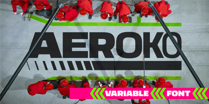 Aeroko Variable Font Poster 11