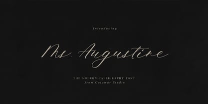 Ms Augustine Font Poster 1