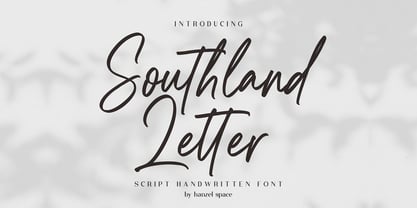 Southland Letter Fuente Póster 1