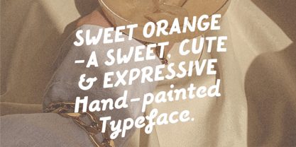 HV Sweet Orange Font Poster 2