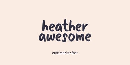 Awesome Heather Font Poster 1