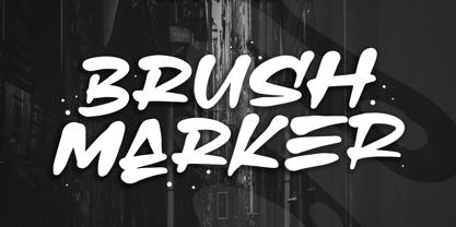 Brush Marker Font Poster 1