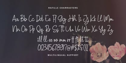 Rafille Signature Font Poster 8