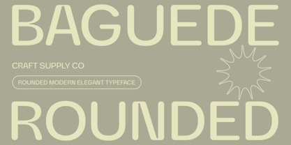 Baguede Rounded Font Poster 1