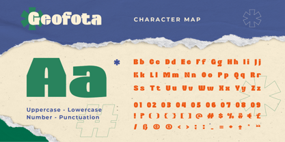 Geofota Font Poster 2