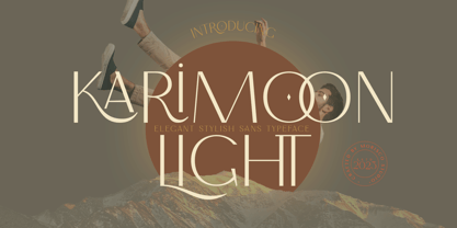 Karimoon Light Font Poster 1