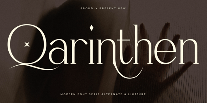 Qarinthen Font Poster 1