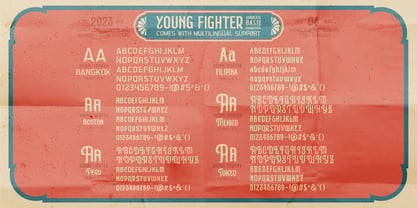 Young Fighter Font Poster 3