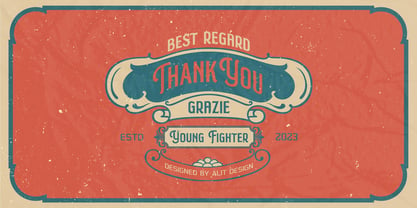 Young Fighter Font Poster 15