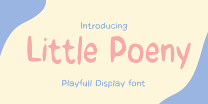 Little Poeny Font Poster 1