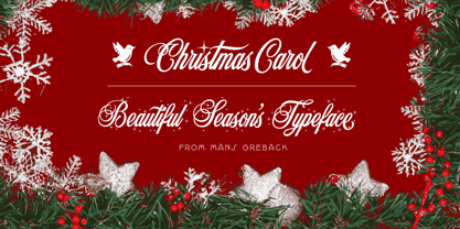Christmas Carol Font Poster 1