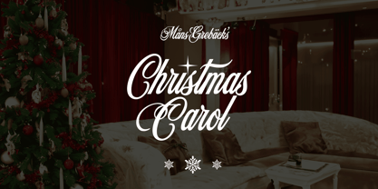 Christmas Carol Font Poster 6