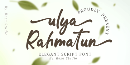 Ulya rahmatun Font Poster 1