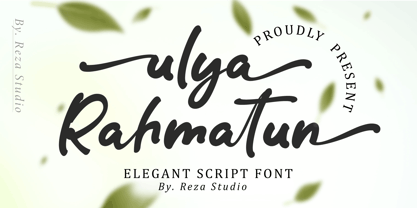 Ulya rahmatun Font Poster 11